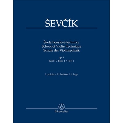 Škola houslové techniky op. 1, sešit 1, 1. poloha