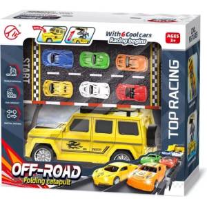 Man Yuk Toys Станция за изстрелване на коли - 80 см - на унгарски език (400-1)