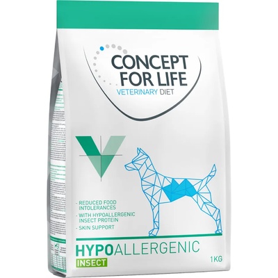 Concept for Life 4х1кг Hypoallergenic Insect Concept For Life Veterinary Diet, суха храна за кучета, с насекоми