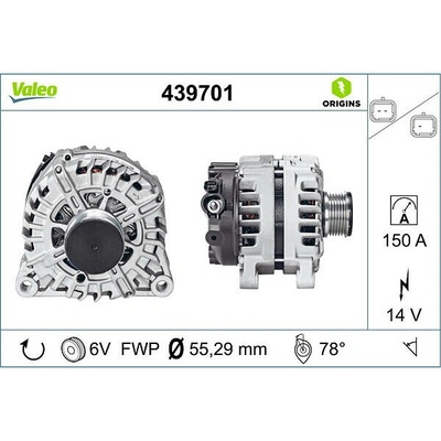VALEO Alternátor VALEO 439701