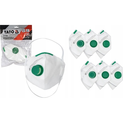 Yato respirátor s ventilem FFP2 YT -7492 3 ks