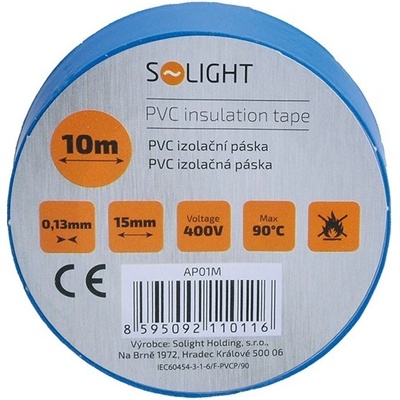 Solight izolačná páska 15 mm x 10 m AP01M modrá