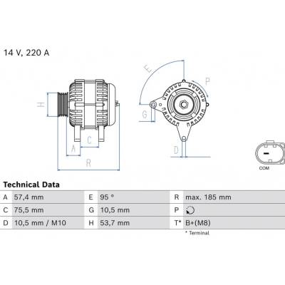 generátor BOSCH 0 986 084 840