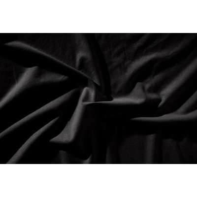 Klinmam Barevné napínací prostěradlo Home Jersey černé 90x200