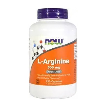 NOW Л-Аргинин - L-Arginine 500 мг. - 250 капсули - NOW FOODS, NF0031