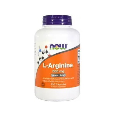 NOW Л-Аргинин - L-Arginine 500 мг. - 250 капсули - NOW FOODS, NF0031