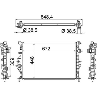 Chladič, chlazení motoru MAHLE CR 1748 000S