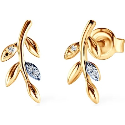 SAVICKI обеци: злато. диаманти