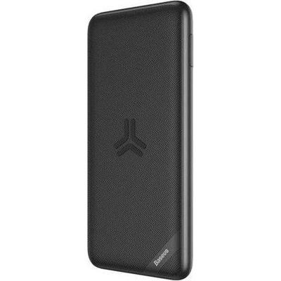 Baseus Bracket Power Bank 10W Wireless Charger 10000mAh - външна батерия с USB и USB-C изходи и с технология за безжично зареждане (черен)