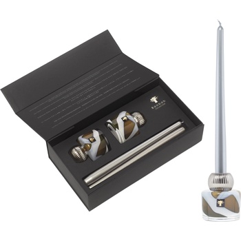 Baobab Collection Twins Stone Agate Комплект свещници със свещи, 4 ел (TWINSSAG)