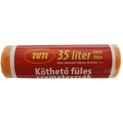 TUTI Кошче за боклук с лента за връзване, 35 л, 20 бр. , 50x60 см, 16 , TUTI, оранжево PDP_842 (PDP_842)