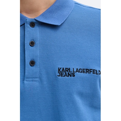 Karl Lagerfeld Jeans Памучна тениска с яка Karl Lagerfeld Jeans (A2M17094)