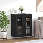 vidaXL Служебен шкаф Черния дъб 69, 5 x 34 x 90 см Инженерна дървесина (887203)