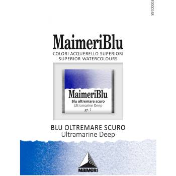 Maimeri Blu Акварелна боя Ultramarine Deep 392 1, 5 ml 1 бр (M1607392)
