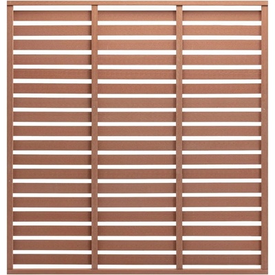 vidaXL Plotový dílec WPC 180 x 180 cm hnědý