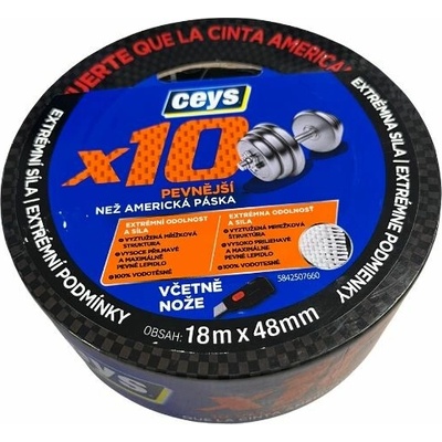 Ceys X10 Extrémne pevná páska 18 m × 48 mm