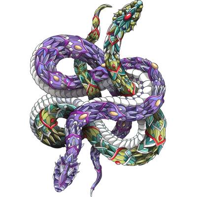 HARAHU Дървено пъзел - Snakes / M KP21937 (21937)