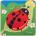 Bigjigs Toys Образователен пъзел Bigjigs - Жизнен цикъл на калинка (33029)