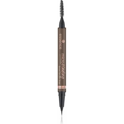 essence Microblading ceruzka na obočie so štetčekom 04 Dark Brown 0,6 ml