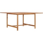 vidaXL Градинска маса, 150x150x76 cм, тиково дърво масив (49008)