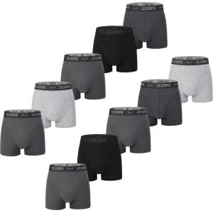 Lee Cooper Мъжки боксерки Lee Cooper Essential Boxer Trunk 10-Pack Mens - Multi Grey