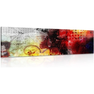 Obraz moderní mediální malba - 135x45