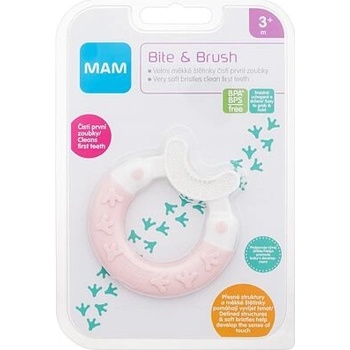 Mam Bite & Brush Teether Pink