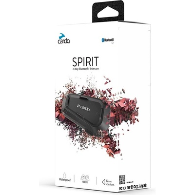 Cardo Cardo Spirit мотоциклетен интерком, 2 канала, 400 m, черен (SPRT0001)