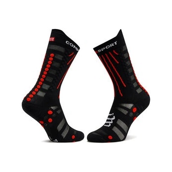 Compressport ponožky Aero Socks black/red
