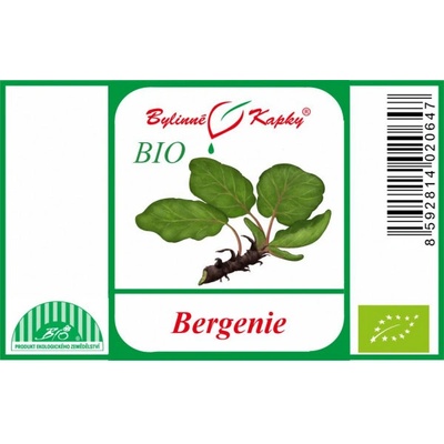 Bylinné kapky Bergenie BIO bylinné kvapky tinktúra 50 ml