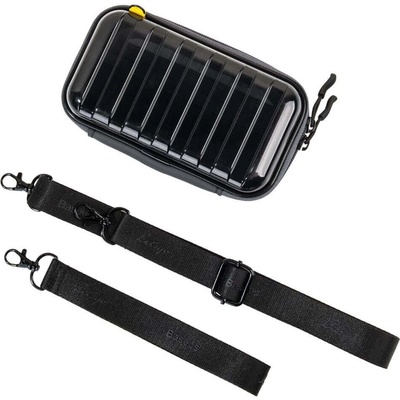 Baseus Lets Go Hermit Shockproof Storage Bag - твърд органайзер за телефон, захранване, кабели, слушалки и други аксесоари (черен)
