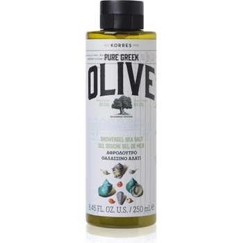 KORRES Pure Greek Olive & Sea Salt освежаващ душ гел 250ml