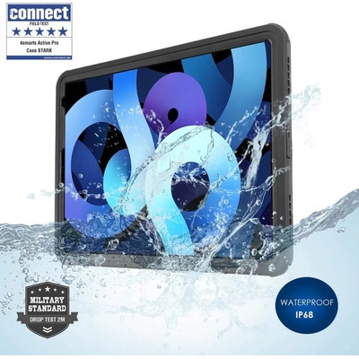 4smarts Rugged Case Active Pro STARK - ударо и водоустойчив калъф за iPad 10 (2022) (черен)
