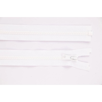 de-park Zip YKK - 70cm - dělitelný - bílá - 1001
