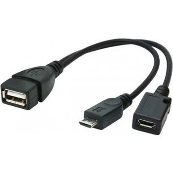 Gembird A-OTG-AFBM-04 USB OTG AF to micro BM + micro BF, 0,15m