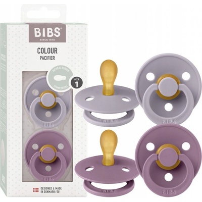 Bibs Colour symetrické cumlíky kaučuk 2 ks Fossil Grey / Mauve
