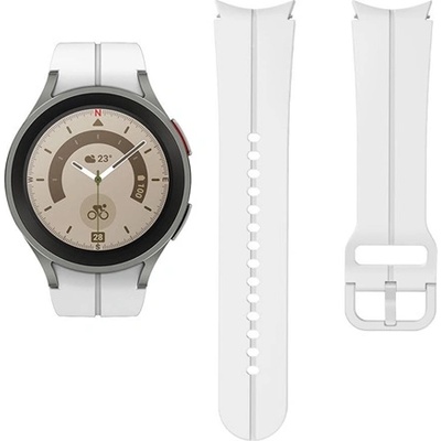 Mybandz 40421 SPORTY СИЛИКОНОВ ЧАСОВНИК GALAXY WATCH 4-5 /БЯЛ-БЯЛ-СТОЙКА/ 20 мм (40421)