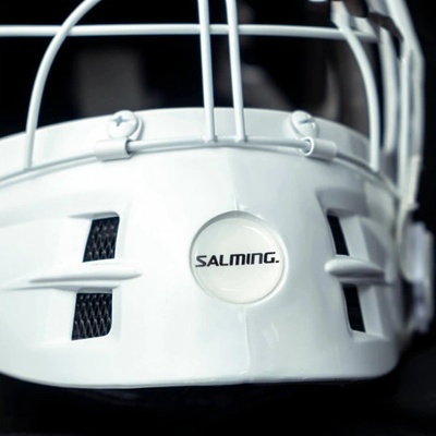 Salming Phoenix Elite Helmet White Shiny biela