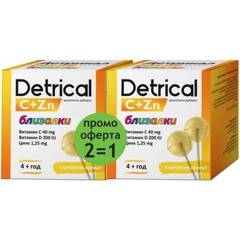 Naturprodukt Detrical C+Zn Комплект - Близалки, 2 х 12 броя, Naturprodukt