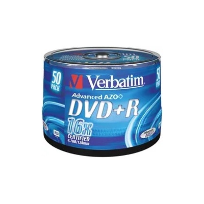 Verbatim DVD+R 4.7GB 16х cake 50бр