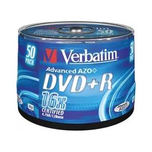 Verbatim DVD+R 4.7GB 16х cake 50бр
