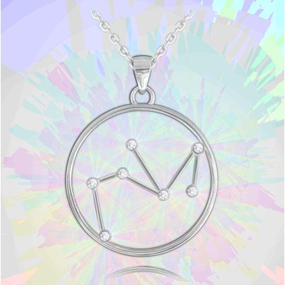 MINET Stříbrný Stars Střelec Czech Crystal JMAS9512SN45