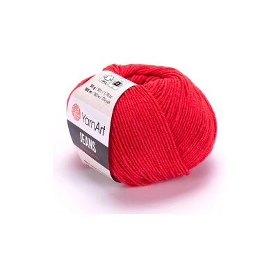 YarnArt Jeans 26 - světle červená