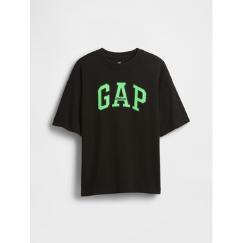 GAP Детска oversize тениска Heavyweight Athletic Logo GAP GAP | Cheren | Момчешки | 104/110