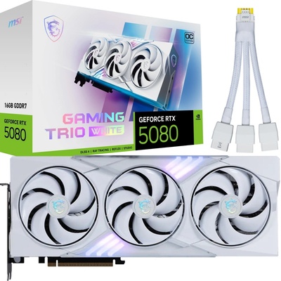 MSI GeForce RTX 5080 16G GAMING TRIO OC WHITE