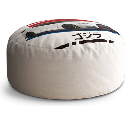 Sablio Taburet Circle Nissan GTR 35 Japonské slunce: 40x50 cm
