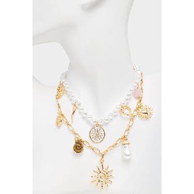 Aldo дамско колие от метал SOLAMOUR, комплект 2 броя (SOLAMOUR.240)