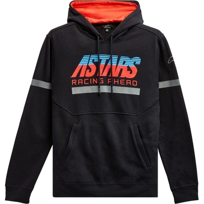 CLUB HOODIE Alpinestars černá/červená/modrá/šedá