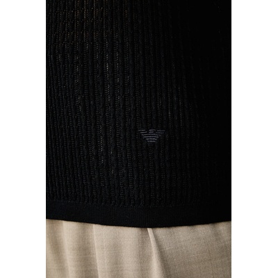 Giorgio Armani тениска тип пулове с яка мъжка с лиосел (EM006298.AF27829)