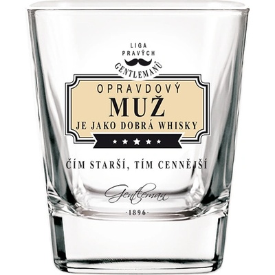 Nekupto Sklenice na whisky Opravdový muž 220 ml